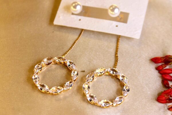 Circle Drop Earrings